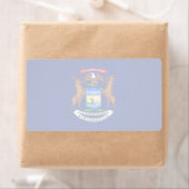 Michigan Faint Flag Shipping Label (Insitu)