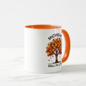Michigan Fall Coffee Tasse (VorderseiteRechts)