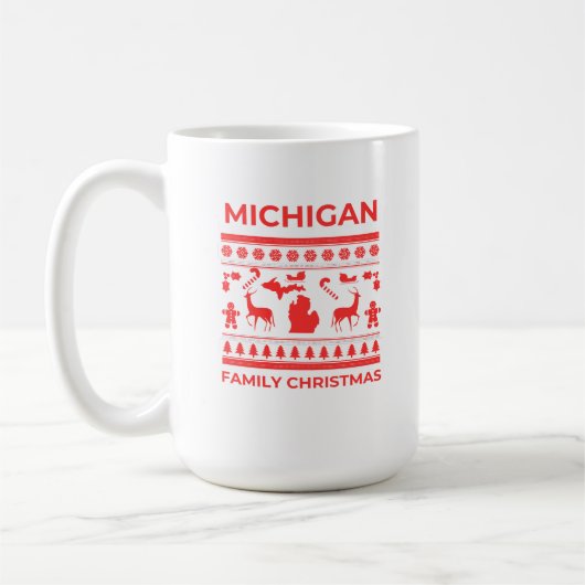 Michigan Family Christmas Tasse (Links)