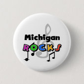 Michigan-Felsen Button (Vorderseite)
