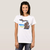 Michigan Felsen | Petoskey stone pattern T - Shirt (Vorne ganz)