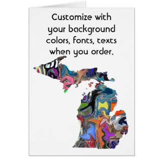 Michigan fertigen bunte Karte besonders an, wie