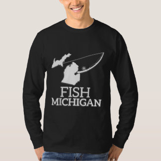Michigan-Fish Fish Michigan-Fisherman T-Shirt
