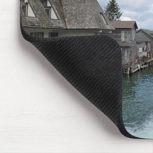 Michigan Fish Town in Leland Mousepad (Ecke)