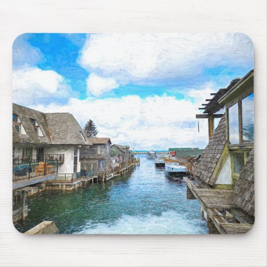 Michigan Fish Town Mainting Mouse Pad Mousepad (Vorne)