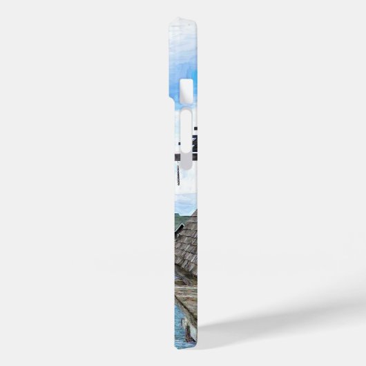 Michigan Fish Town Malerei Case-Mate iPhone Hülle (Rückseite / Links)