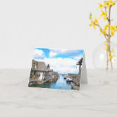 Michigan Fish Town Malerei Karte (Gelbe Blume)