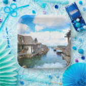 Michigan Fish Town Malerei Pappteller (Party)