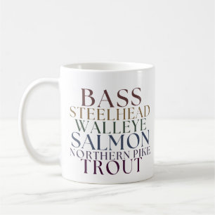 Michigan Fishing Theme Coffee Tasse