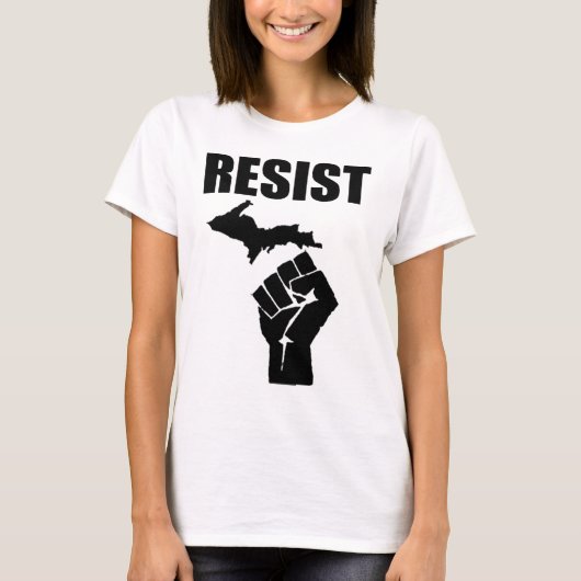 Michigan Fist RESIST T-Shirt (Vorderseite)