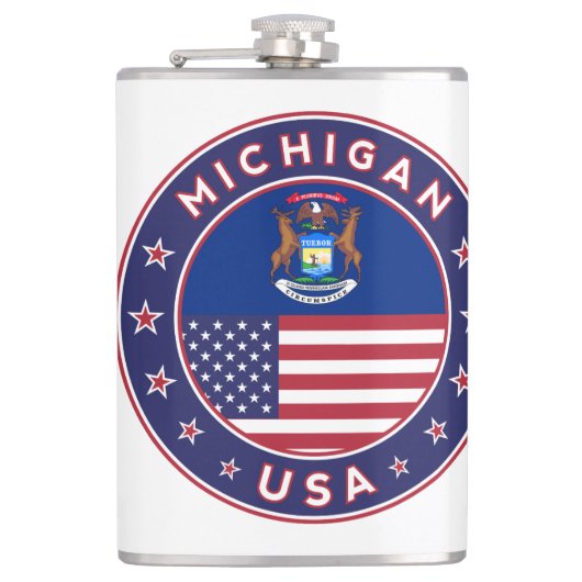 Michigan Flachmann (Vorderseite)
