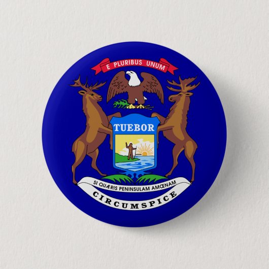 Michigan Flag Button (Vorderseite)
