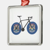 Michigan Flag Cycling Ornament Aus Metall (Links)