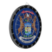 Michigan Flag Dartboard & Michigan/USA Spielbrett Dartscheibe (Vorderseite Links)