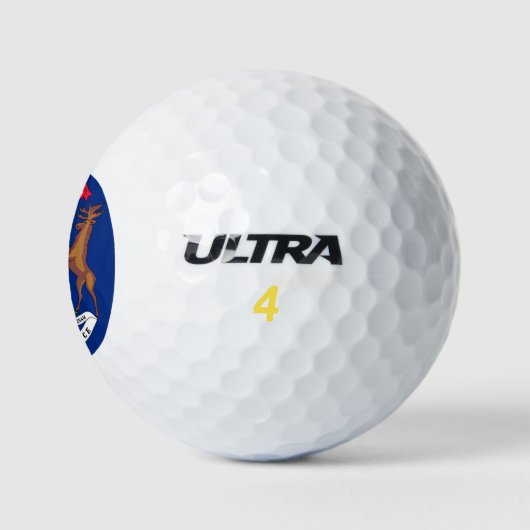MICHIGAN FLAG GOLFBALL (Logo)