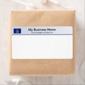 Michigan Flag Header Shipping Label (Insitu)