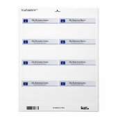 Michigan Flag Header Shipping Label (Vorne)