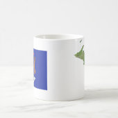 Michigan Flag + Karte Tasse (Mittel)