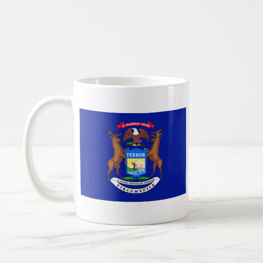 Michigan Flag + Karte Tasse (Links)