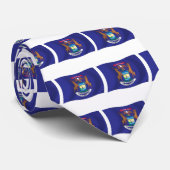 Michigan Flag Krawatte (Gerollt)