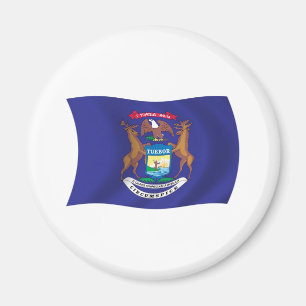 Michigan Flag Magnet