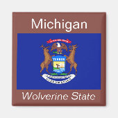 Michigan Flag Magnet (Vorne)