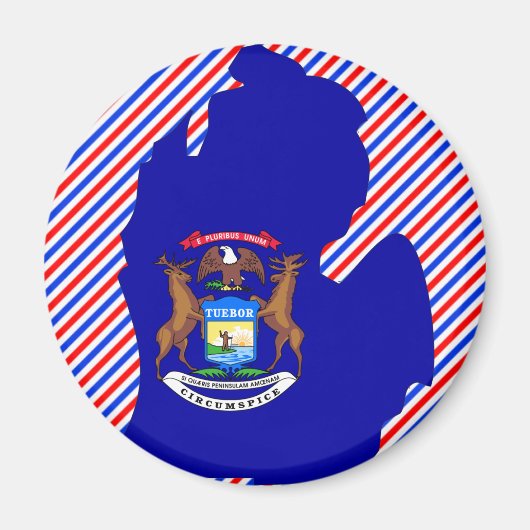 Michigan Flag Map Magnet (Vorne)