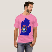 Michigan Flag Map T-Shirt (Vorne ganz)