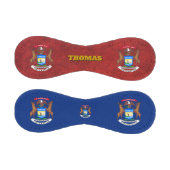 Michigan Flag, Monogram, Michigan / Baseball Balls (Paneele)