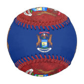 Michigan Flag, Monogram, Michigan / Baseball Balls (Rückseite)
