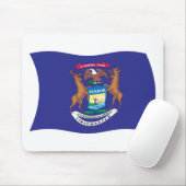Michigan Flag Mousepad (Mit Mouse)