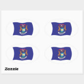 Michigan Flag Sticker (Blatt)
