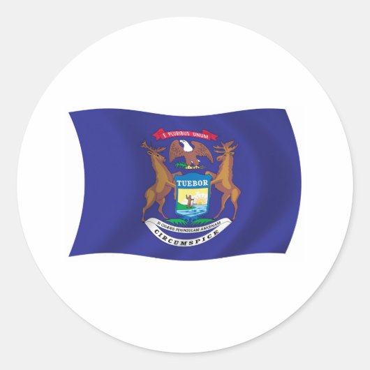 Michigan Flag Sticker (Vorderseite)