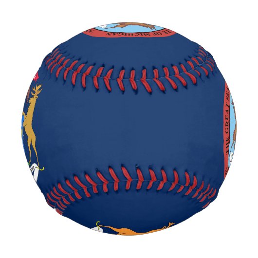 Michigan-Flagge Baseball (Rückseite)