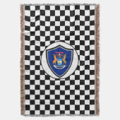 Michigan-Flagge Decke (Vorderseite Vertikal)