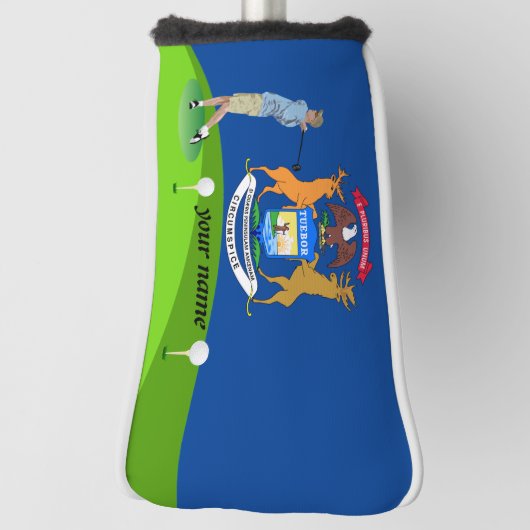 Michigan-Flagge Golf Headcover (Rotieren 90)