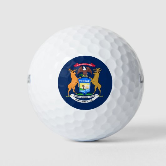 Michigan-Flagge Golfball (Vorderseite)