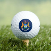 Michigan-Flagge Golfball (Insitu T-Shirt)