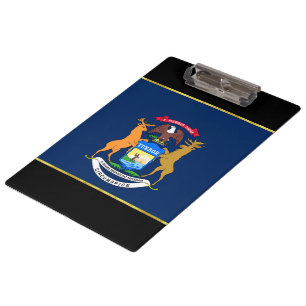 Michigan-Flagge Klemmbrett