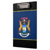 Michigan-Flagge Klemmbrett (Links)