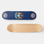 Michigan-Flagge Skateboard (Horizontal)