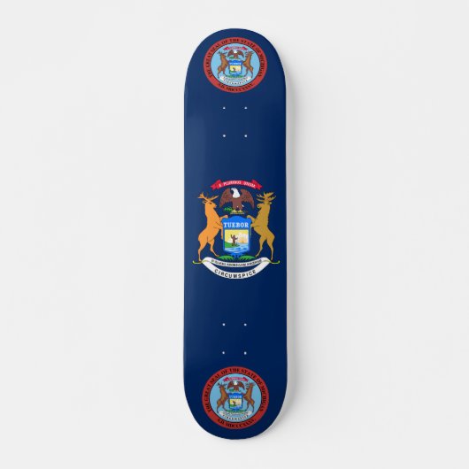 Michigan-Flagge Skateboard (Vorne)