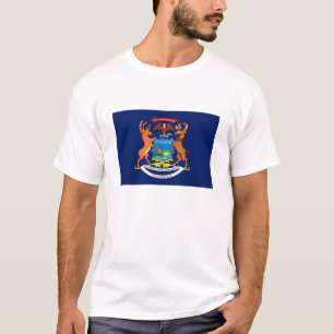 Michigan-Flaggen-T - Shirt