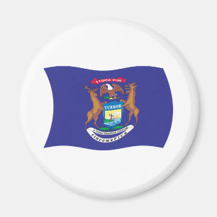 Michigan-Flaggenmagnet Magnet
