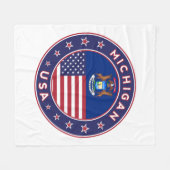 Michigan Fleecedecke (Vorderseite (Horizontal))