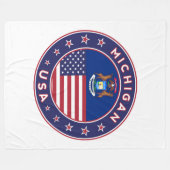 Michigan Fleecedecke (Vorderseite (Horizontal))