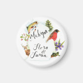 Michigan Flora & Fauna Magnet (Vorne)