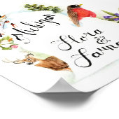 "Michigan Flora & Fauna" Print Poster (Ecke)