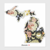 Michigan Floral Sticker (Blatt)