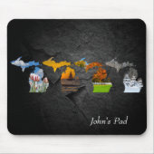 Michigan Four Seasons on Rock Mousepad (Vorne)
